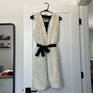 Faux fur vest jacket